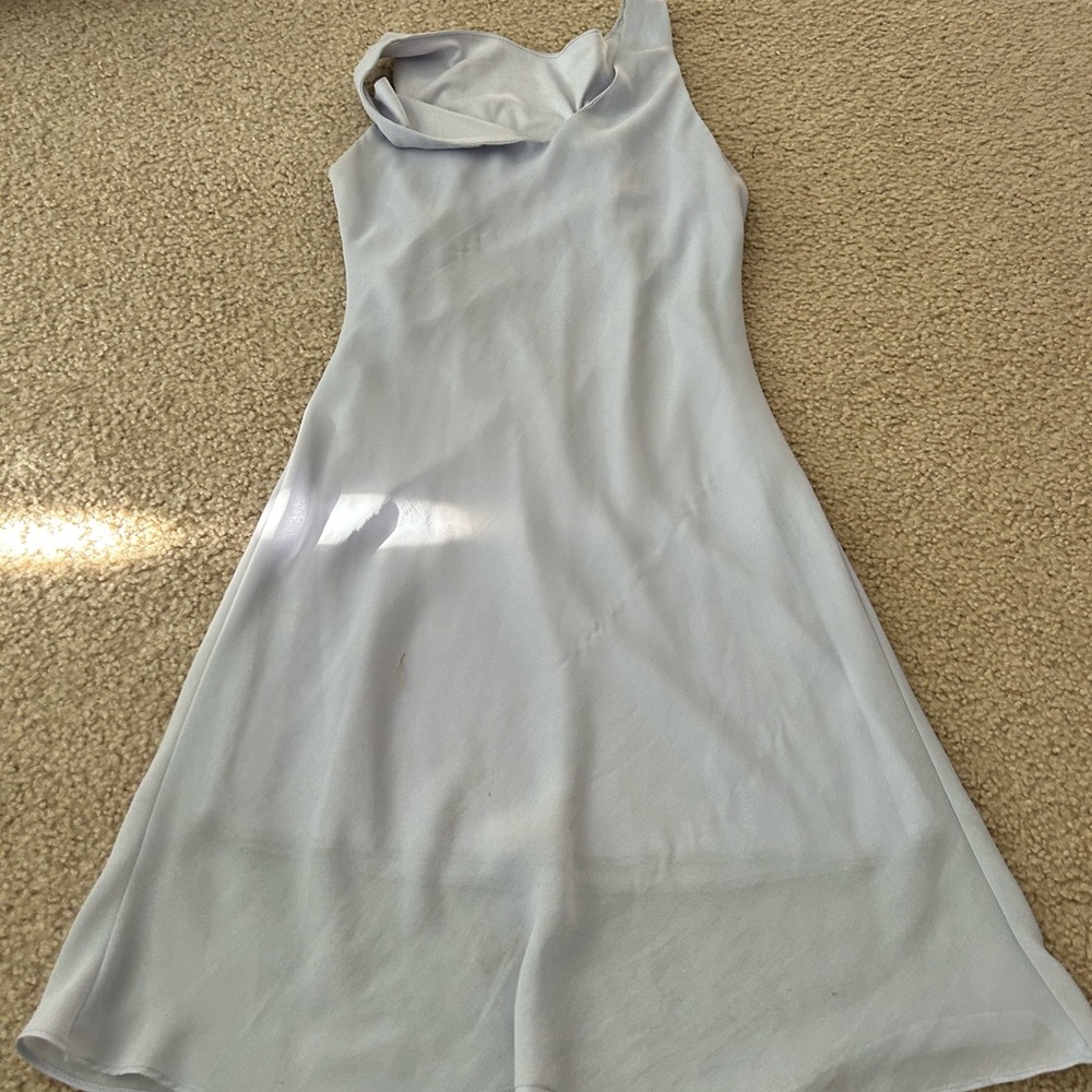 light purple/blue dress